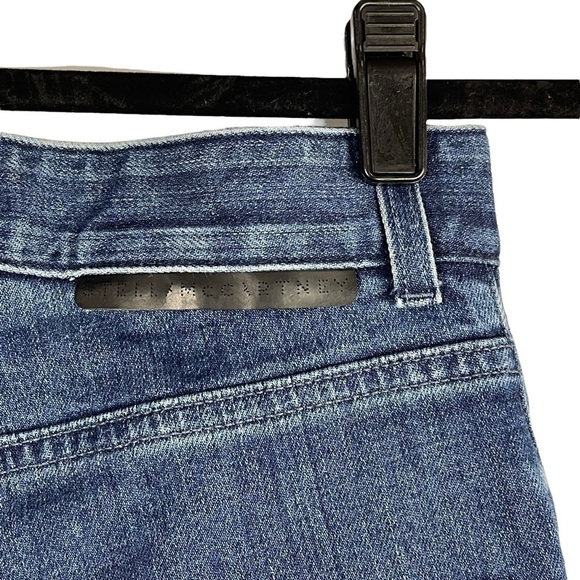 STELLA MCCARTNEY FADED STAR BLUE CROPPED SKINNY JEANS - Picture 14 of 16